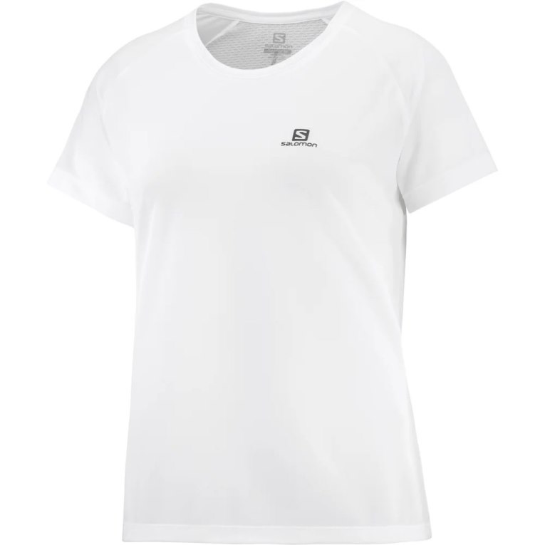 Camiseta Salomon Cross Rebel Corta Sleeve Mujer Blancos | MX HIFP045